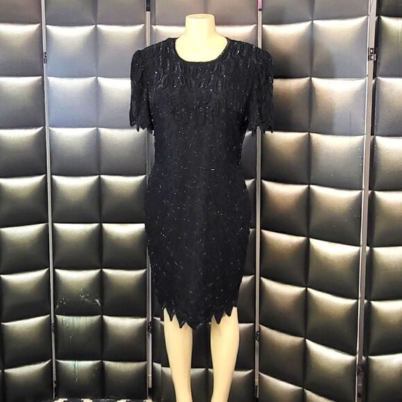 Lawerence Kazar vintage dress  - Picture 1 of 10